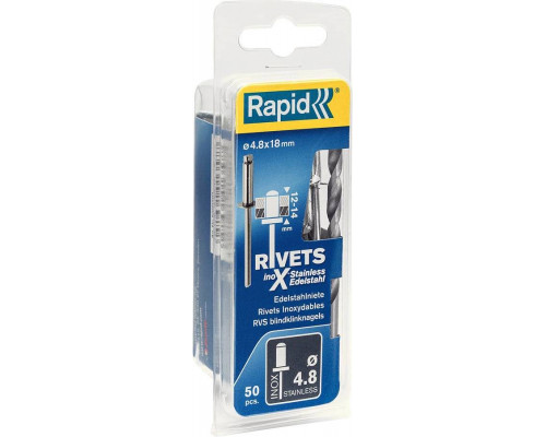 RAPID 4.8 x 18 мм, 50 шт., заклепка из нержавеющей стали 5000397