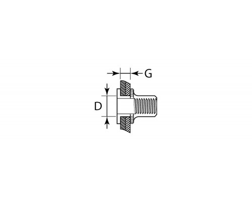 KRAFTOOL М8, 250 шт., стальные с насечками, резьбовые заклепки Nut-S 311707-08