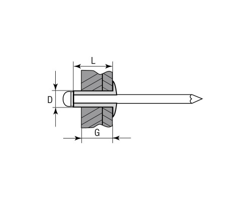 ЗУБР 3.2 x 10 мм, 1000 шт., заклепки стальные 31313-32-10 Профессионал