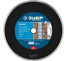 ЗУБР Ø 300х25.4 мм, алмазный, сплошной, диск отрезной КЕРАМО 36655-300 Профессионал