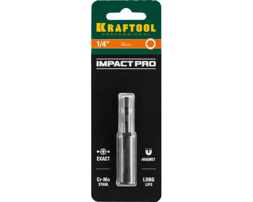 KRAFTOOL 60 мм, адаптер для бит для ударных шуруповертов 26801-60