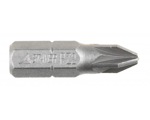 STAYER PZ2, 25 мм, 10 шт., Cr-V сталь, набор бит PROFI 26221-2-25-10