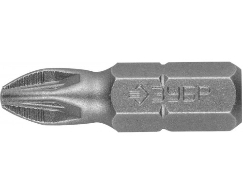 ЗУБР PZ2, 25 мм, 2 шт., биты кованые МАСТЕР 26003-2-25-2