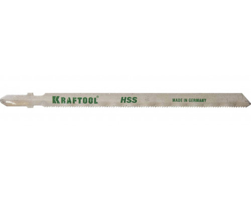 KRAFTOOL по металлу (листовой, цветной), EU-хвостовик, шаг 1.2 мм, 110 мм, 2 шт., полотна для лобзика HSS 159552-1,2