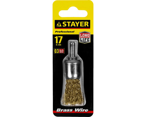 STAYER Ø 17 мм, щетка кистевая для дрели 35113-17