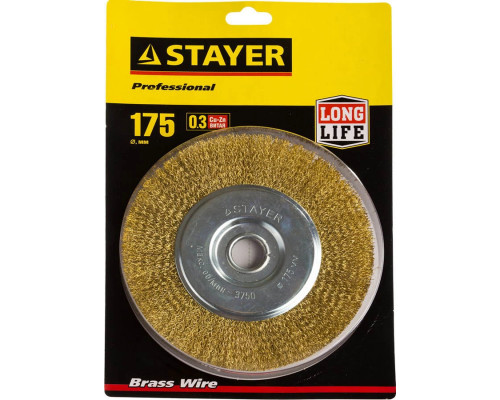 STAYER Ø 175 мм, щетка дисковая для УШМ 35122-175