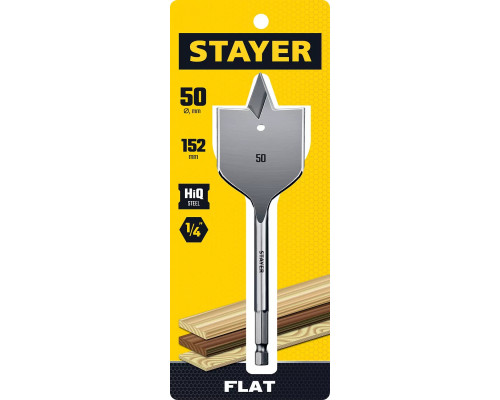 STAYER d=50 мм, сверло по дереву перовое 2950-50_z01