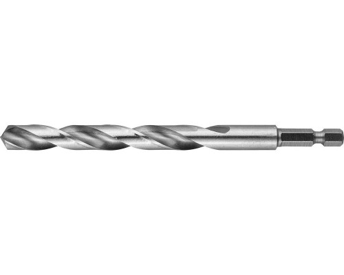 ЗУБР Ø 8 x 117 мм, НЕХ 1/4", класс A, Р6М5, сверло спиральное по металлу 29623-117-8