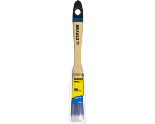 STAYER 20 мм, 3/4", щетина искусственная, кисть плоская AQUA 01062-020