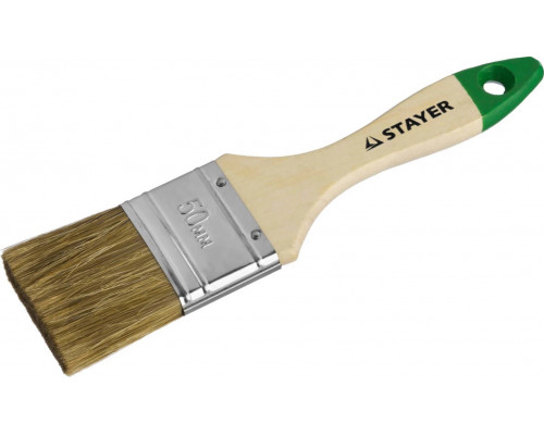 STAYER 50 мм, 2", щетина смешанная, кисть плоская LASUR-STANDARD 01031-50
