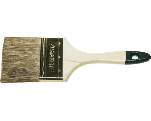 STAYER 75 мм, 3", щетина смешанная, кисть плоская LASUR-STANDARD 01031-75