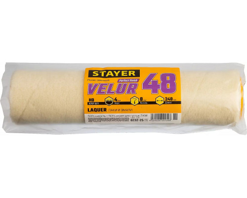 STAYER 250 мм, Ø48 мм, 50% акрил, 50% шерсть, ролик сменный 0232-25_z01