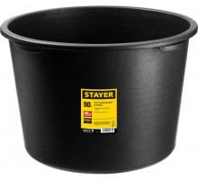 STAYER 90 л, 42x64x64 см, пластмассовый, круглый, таз строительный 06098-90_z01