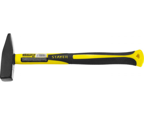 STAYER 400 г, молоток слесарный с фиберглассовой рукояткой Fiberglass 20050-04_z01