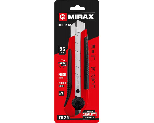 MIRAX 25 мм, сегментированное лезвие, автостоп, нож 09129