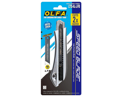 OLFA 18 мм, сегментированное лезвие, автофиксатор, нож OL-LTD-AL-LFB