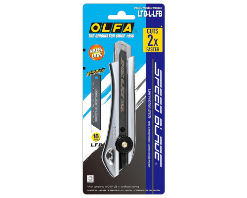 OLFA 18 мм, сегментированное лезвие, винтовой фиксатор, нож OL-LTD-L-LFB