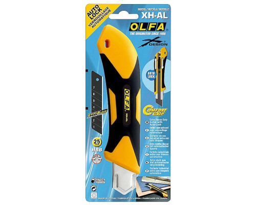 OLFA 25 мм, сегментированное лезвие, AUTO LOCK, нож для тяжелых работ OL-XH-AL