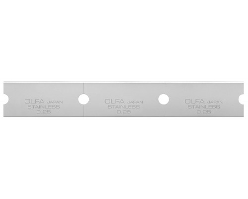 OLFA 120 мм, 30 шт, прямое, для скребков арт. OL-GSR-1/3B, OL-GSR-2, лезвие OL-GSB-1S