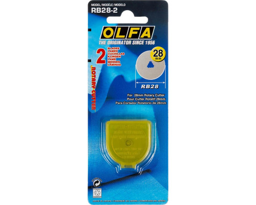 OLFA 28 мм, лезвия специальные круговые OL-RB28-2