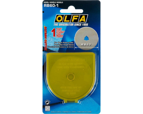OLFA 60 мм, лезвие специальное, круговое OL-RB60-1