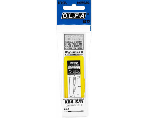 OLFA 6 мм, лезвия перовые для ножа АК-4 OL-KB4-S/5