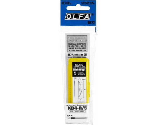 OLFA 6 мм, лезвия закругленные для ножа OL-KB4-R/5