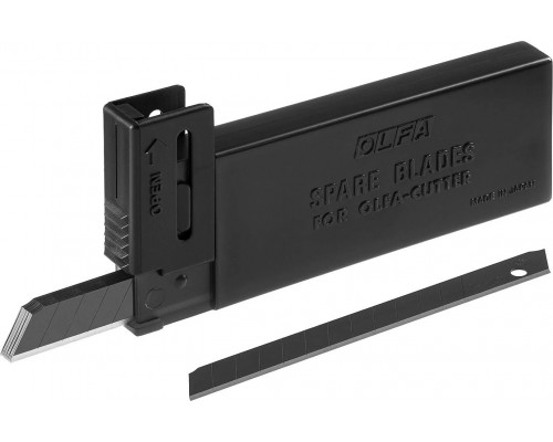 OLFA 9 х 80 х 0.38 мм, лезвия сегментированные BLACK MAX OL-ABB-10B