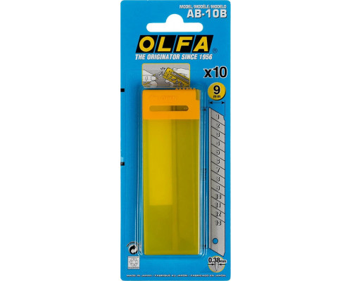 OLFA 9 х 80 х 0.38 мм, лезвия сегментированные OL-AB-10B