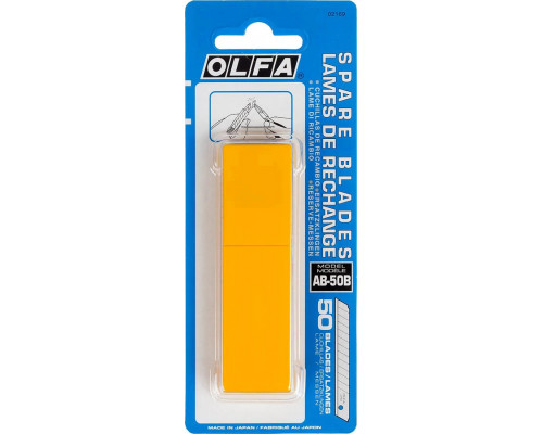 OLFA 9 х 80 х 0.38 мм, лезвия сегментированные OL-AB-50B