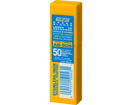 OLFA 9 х 80 х 0.38 мм, лезвия сегментированные OL-AB-50S