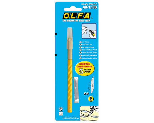 OLFA 6 мм, нож с перовым лезвием OL-AK-1/5B