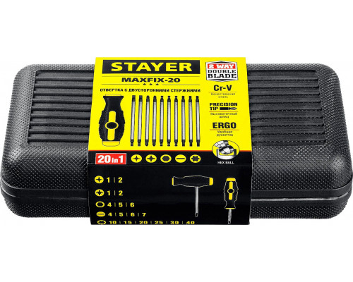 STAYER 11 шт, отвертка с двусторонними стержнями 2513