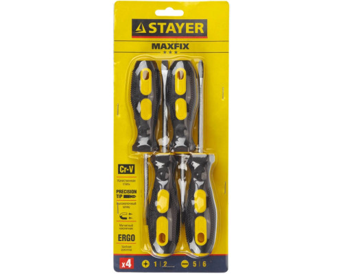 STAYER 4 шт., набор отверток 2513-H4_z01