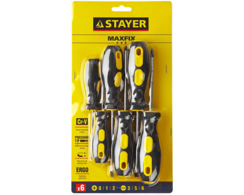 STAYER 6 шт., набор отверток 2513-H6_z01