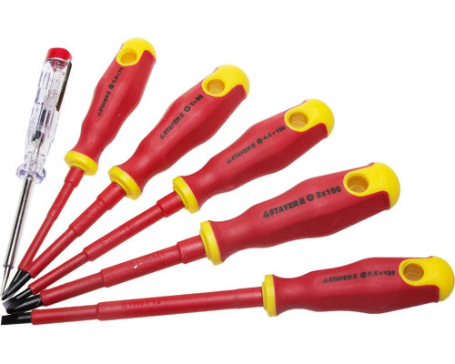 STAYER 6 шт., отверток диэлектрических 25145-H6_z01