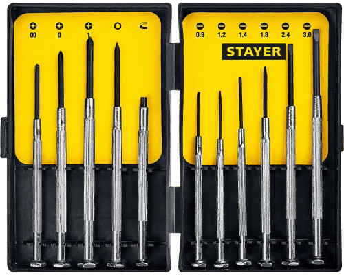 STAYER 11 шт., набор отверток для точных работ Maxfix 2560-H11_z02