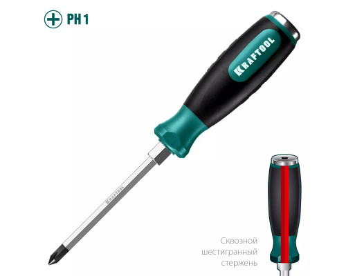 KRAFTOOL PH1x75 мм, отвертка ударная 250034-1