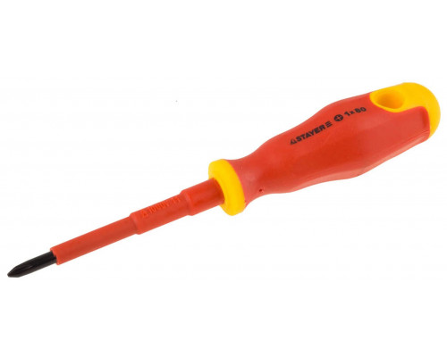STAYER PH1х80 мм, отвертка диэлектрическая 25142-1-08