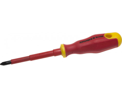 STAYER PH2х100 мм, отвертка диэлектрическая 25142-2-10