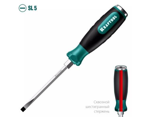 KRAFTOOL SL5х100 мм, отвертка ударная Impact 250033-5