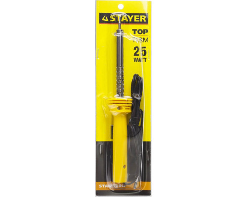 STAYER 25 Вт, 220 В, конус, пластиковая рукоятка, электропаяльник 55330-25 Standard