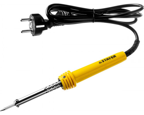 STAYER 40 Вт, конус, пластиковая рукоятка, электропаяльник Maxterm 55305-40 Master