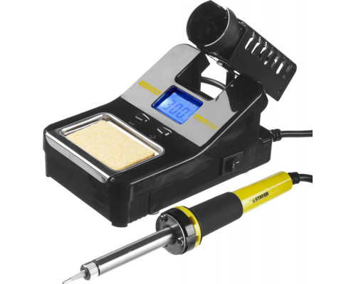 STAYER 160-520°C, 48 Вт, шаг 10°C, жк дисплей, паяльная станция цифровая 55370
