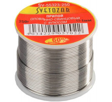 СВЕТОЗАР 250 г, 60% Sn / 40% Pb, оловянно-свинцовый припой SV-55323-250
