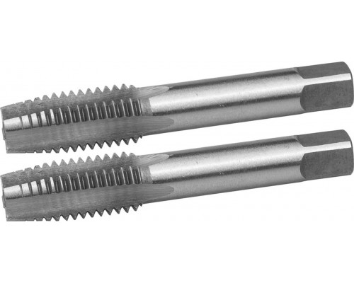 ЗУБР М12 x 1.75 мм, 9ХС, ручные, комплект метчиков 4-28006-12-1.75-H2
