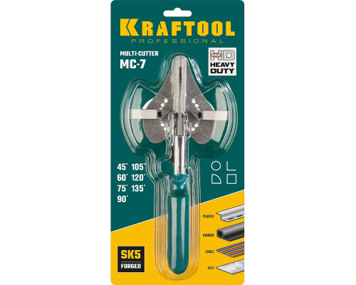 KRAFTOOL 220 мм, для пластмассовых и резиновых профилей, ножницы угловые MC-7 23372