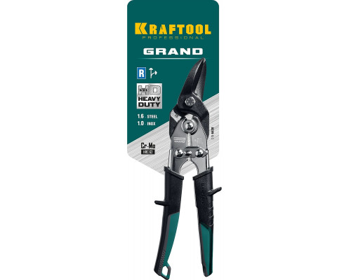 KRAFTOOL 260 мм, левые ножницы по металлу Grand 2324-L_z02