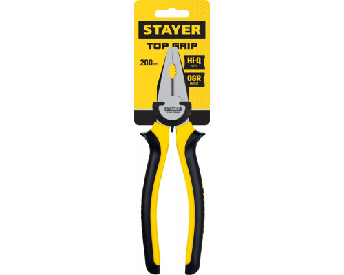 STAYER 200 мм, плоскогубцы комбинированные TOPGrip 2205-1-20_z02