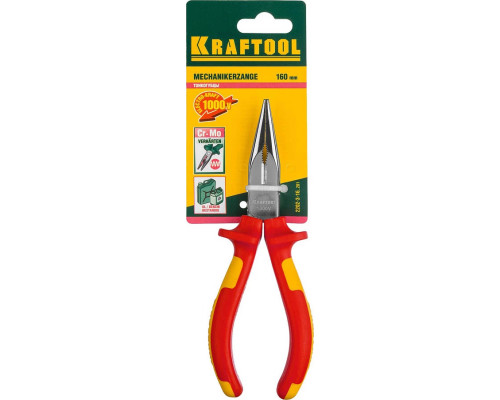 KRAFTOOL 160 мм, Cr-Mo, тонкогубцы ProFI 2202-3-16_z01